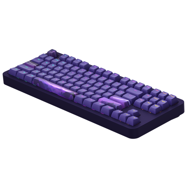 კლავიატურა Dark Project ALU87B Celestial, Wired, RGB, USB, Gaming Keyboard, Purple