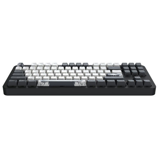 კლავიატურა Dark Project ALU87B Bushido, Wired, RGB, USB-C, Gaming Keyboard, Black/White