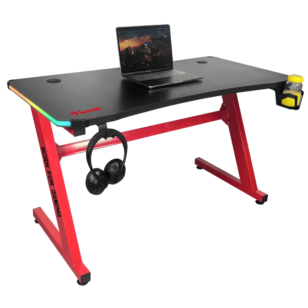 Gaming Desk Marvo DE-08 Arena 50, Black/Red