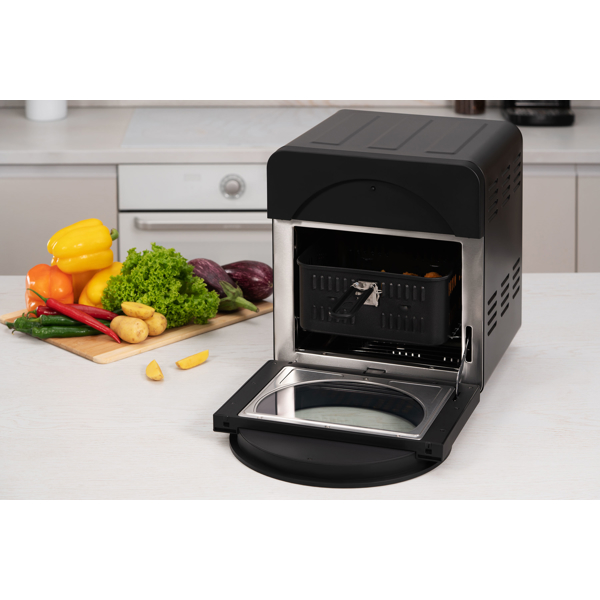 აეროგრილი Ardesto AIFO-A145, 1700W, 14.5L, Air Fryer, Grey/Black