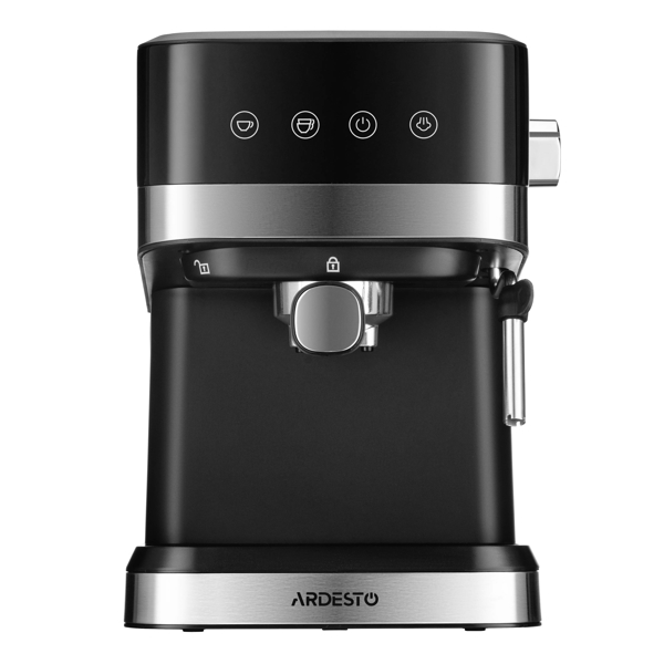 ყავის აპარატი Ardesto YCM-E1700, 1050W, 1.5L, Coffee Machine, Black/Silver