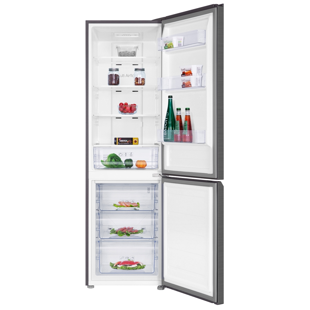 Refrigerator TCL F265BFG, 256L, A+, Grey