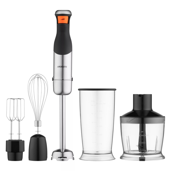 Hand Blender, Ardesto HBG-800DWHCHC, 800W, 600ML, Black/Silver