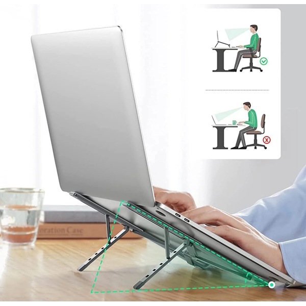 ნოუთბუქის სადგამი UGREEN LP451 (40289), Foldable Laptop Stand, Silver