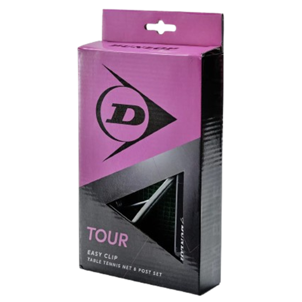 Table Tennis Net and Post Set Dunlop 679357N Tour, Black/Green
