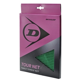 მაგიდის ჩოგბურთის ბადე Dunlop 679356N Tour, Table tennis net, Green