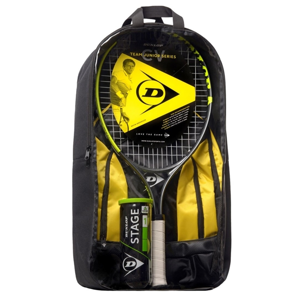 ჩოგბურთის ნაკრები Dunlop 621DN677443 Cv Team JNR 25 G0, Tennis Set, Black