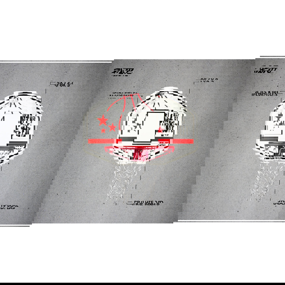 კალათბურთის ფარი Avento 835SC47RB BuzzerShot 47RB, Basketball board, White/Red