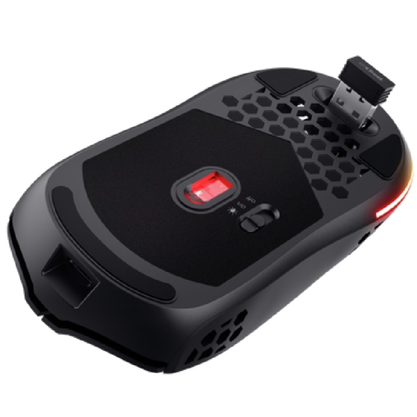 მაუსი Trust GXT929 Helox, Wireless, USB, Gaming Mouse, Black