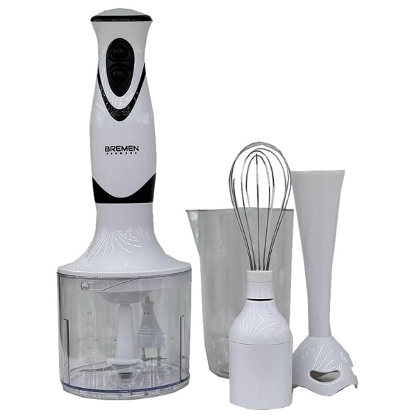 ხელის ბლენდერი Bremen BR 8001, 850W, 0.5L, Hand Blender, White