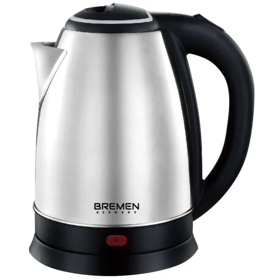 ელექტრო ჩაიდანი Bremen BR 9007, 1500W, 1.8L, Electric Kettle, Silver