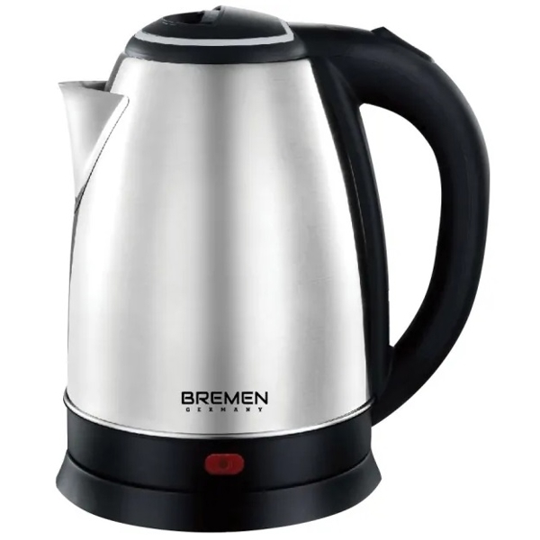 ელექტრო ჩაიდანი Bremen BR 9007, 1500W, 1.8L, Electric Kettle, Silver