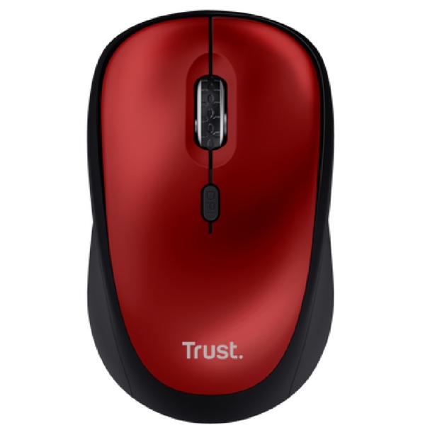 მაუსი Trust 24550 YVI, Wireless, USB, Mouse, Red