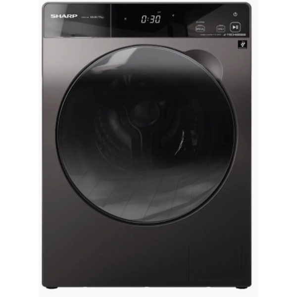 Washing+Dryer Machine Sharp ES-DP1054KJZ-S, 10.5Kg, A, 1400Rpm, Black