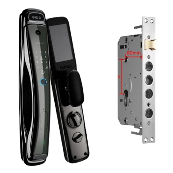 Smart Lock Mechanism Moes LB-6068-30240, Silver