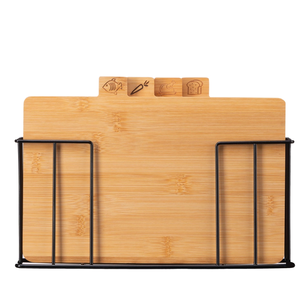 საჭრელი დაფა Ardesto AR1430BA Midori, 4pcs, Set Of Cutting Boards, Wood