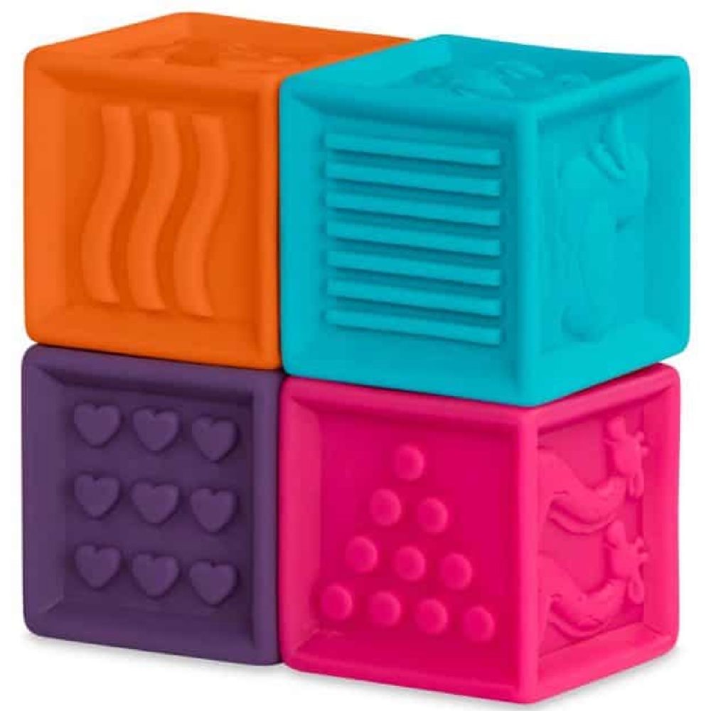 Soft Blocks Btoys BX1002Z One Two Squeeze, 10Pcs