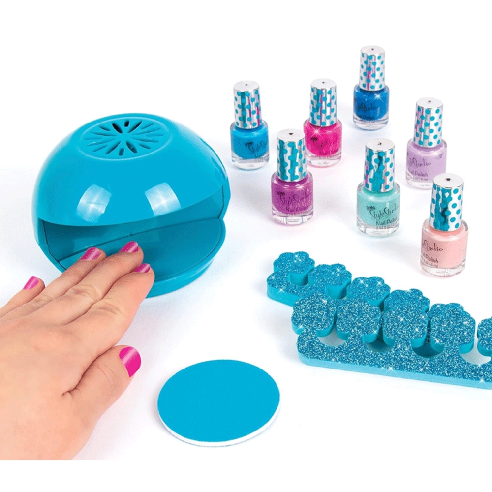 ფრჩხილის ლაქის ნაკრები Make It Real 43235MR 3C4G, Nail Studio Set, Blue