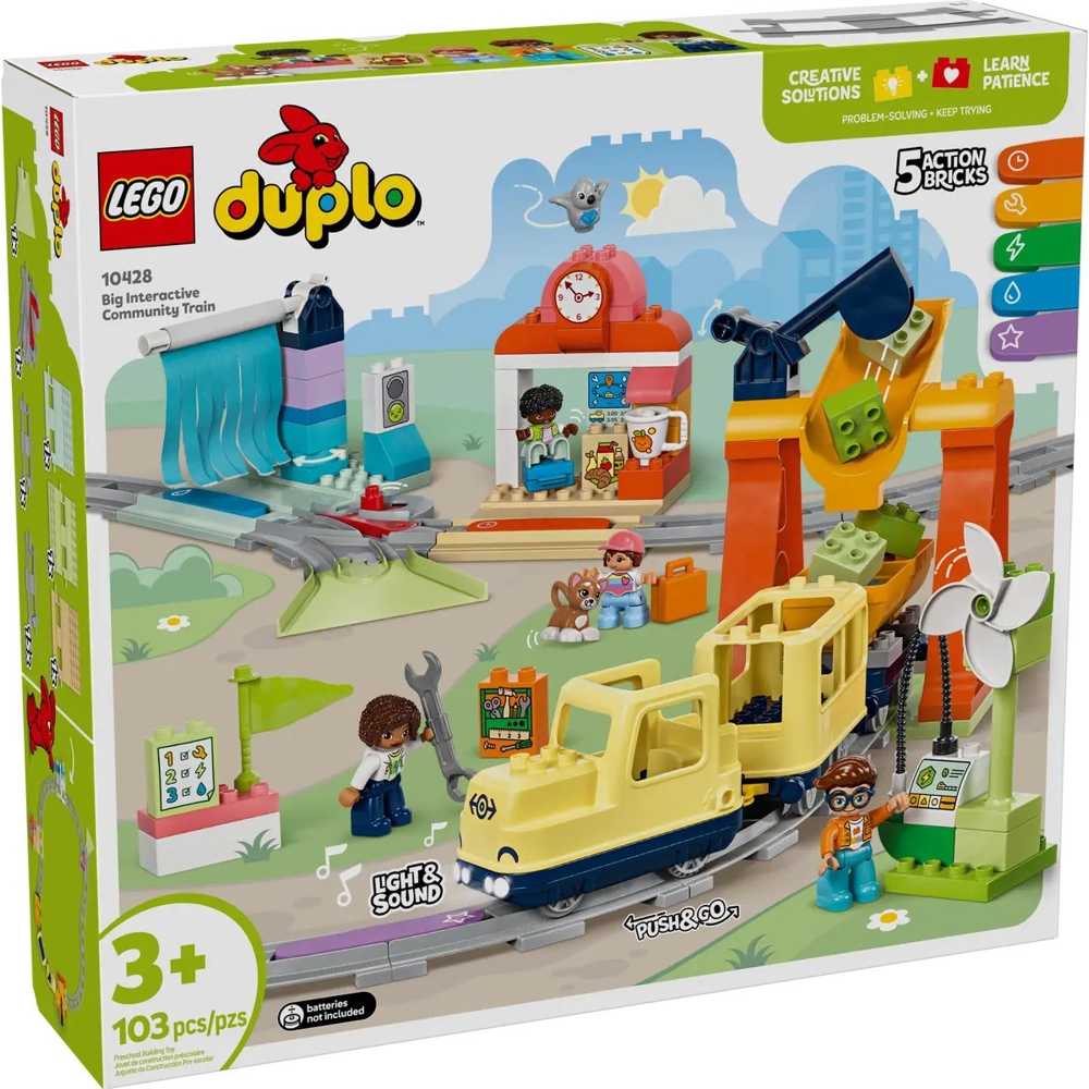 ასაწყობი კონსტრუქცია Lego 10428 DUPLO, Big Interactive Community Train