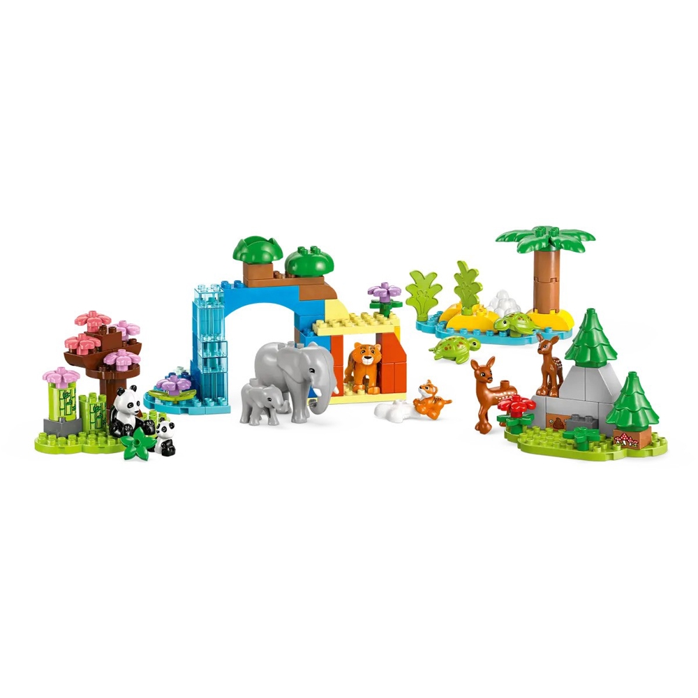 ასაწყობი კონსტრუქცია Lego 10446 DUPLO, 3in1 Wild Animal Families