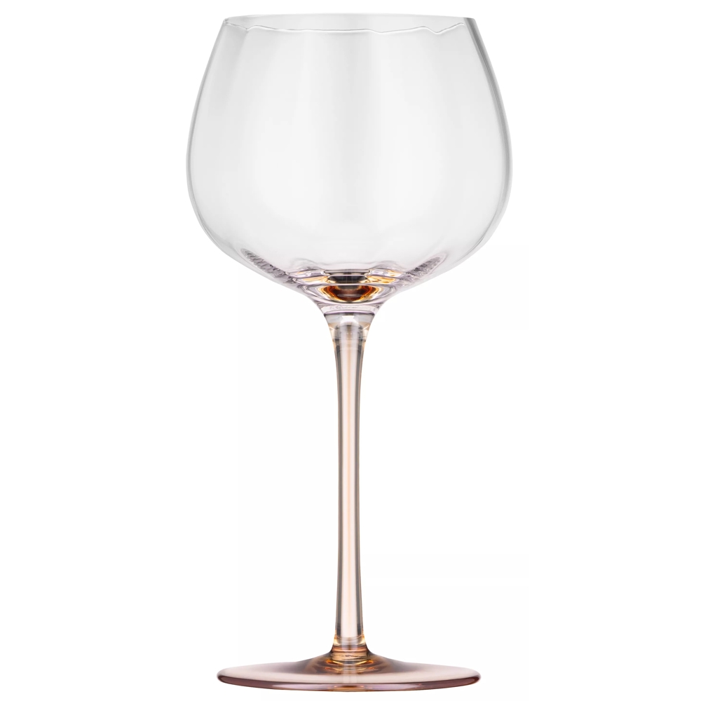 Wine Glasses Set, Ardesto AR2642G Black Mars Amber, 0.42l, 2pcs Transparent/Golden