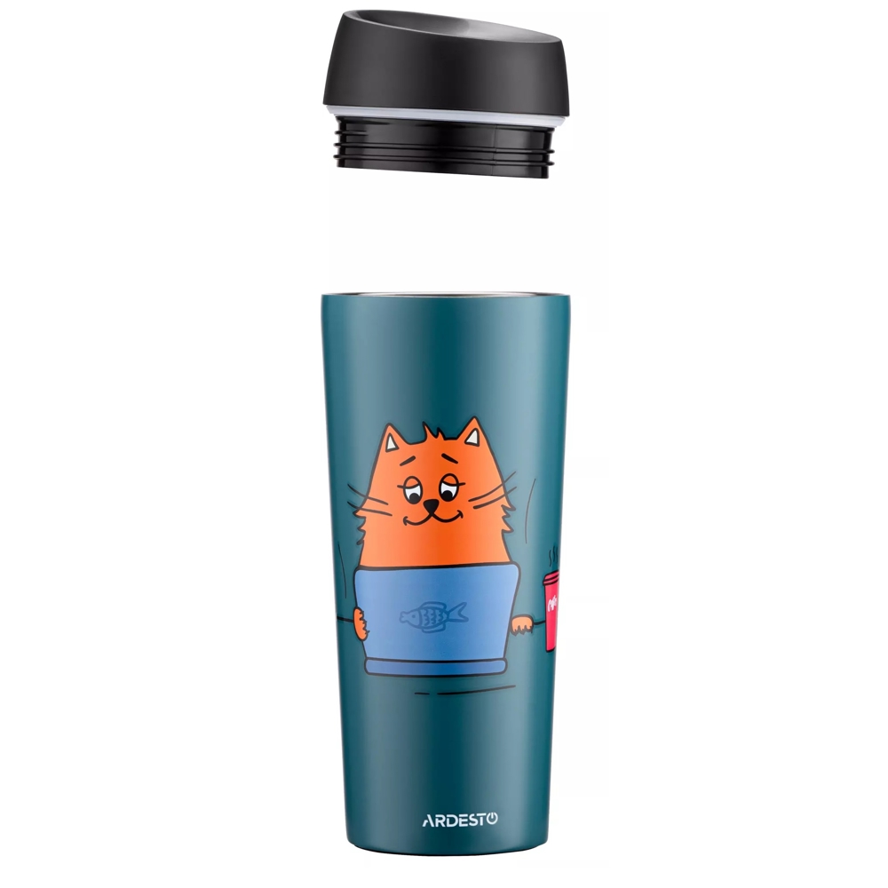 Thermos Ardesto AR2645CG Red Cat, 0.45l, Blue