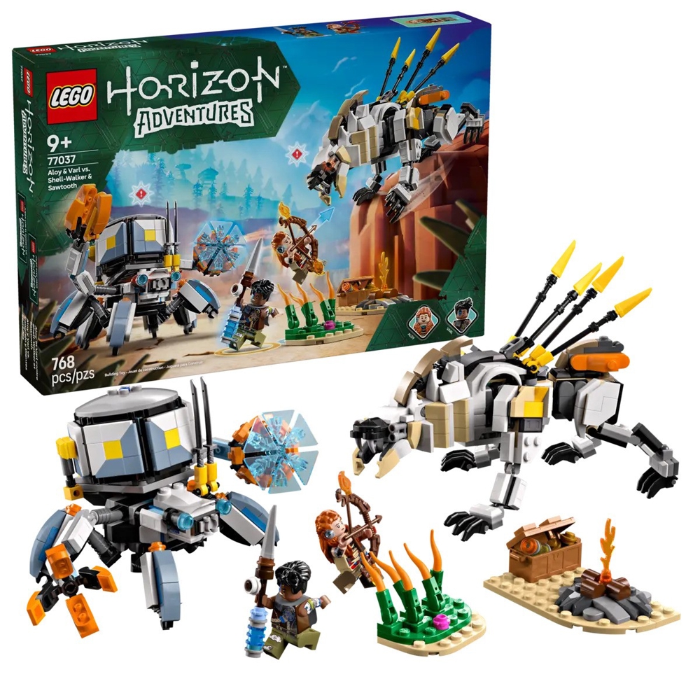 Prefabricated Construction Lego 77037, Aloy & Varl vs. Shell-Walker & Sawtooth