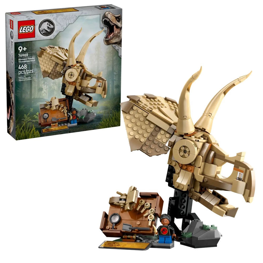 ასაწყობი კონსტრუქცია Lego 76969 Jurassic World, Dinosaur Fossils: Triceratops Skull
