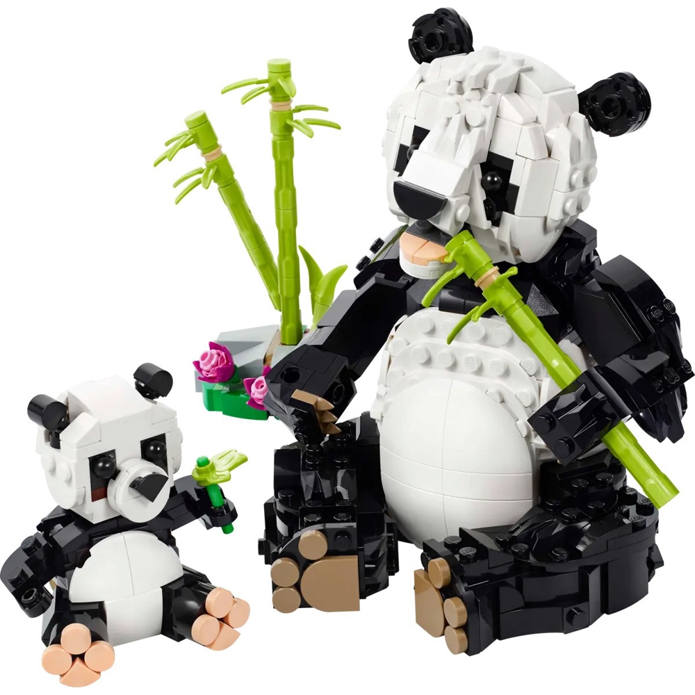 Prefabricated Construction Lego 31165 Creator 3-in-1, Wild Animals: Panda Family