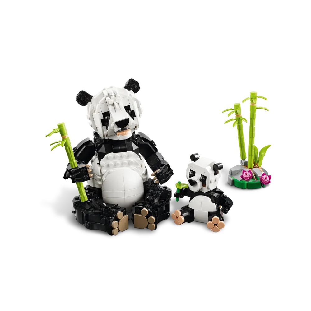 ასაწყობი კონსტრუქცია Lego 31165 Creator 3-in-1, Wild Animals: Panda Family