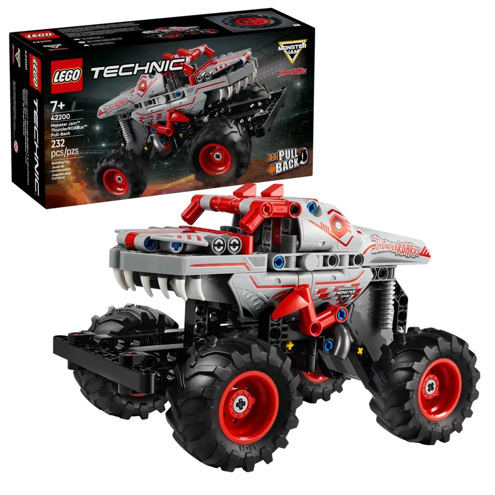 Prefabricated Construction Lego 42200 Technic, Monster Jam ThunderROARus Pull-Back