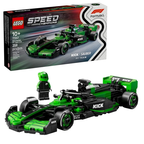 Prefabricated Construction Lego 77247 Speed Champions, KICK Sauber F1 Team C44 Race Car
