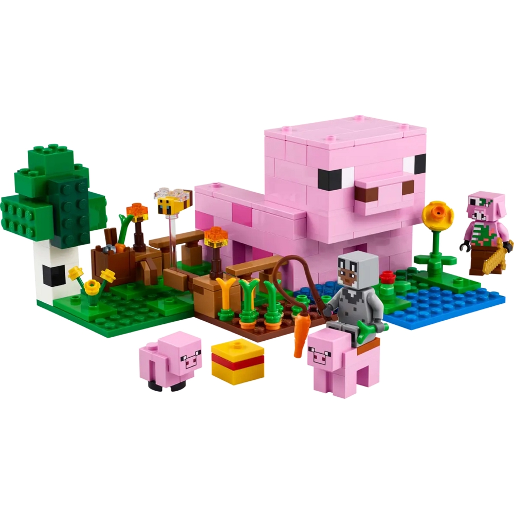 ასაწყობი კონსტრუქცია Lego 21268 Constructor Minecraft The Baby Pig House, Prefabricated Construction