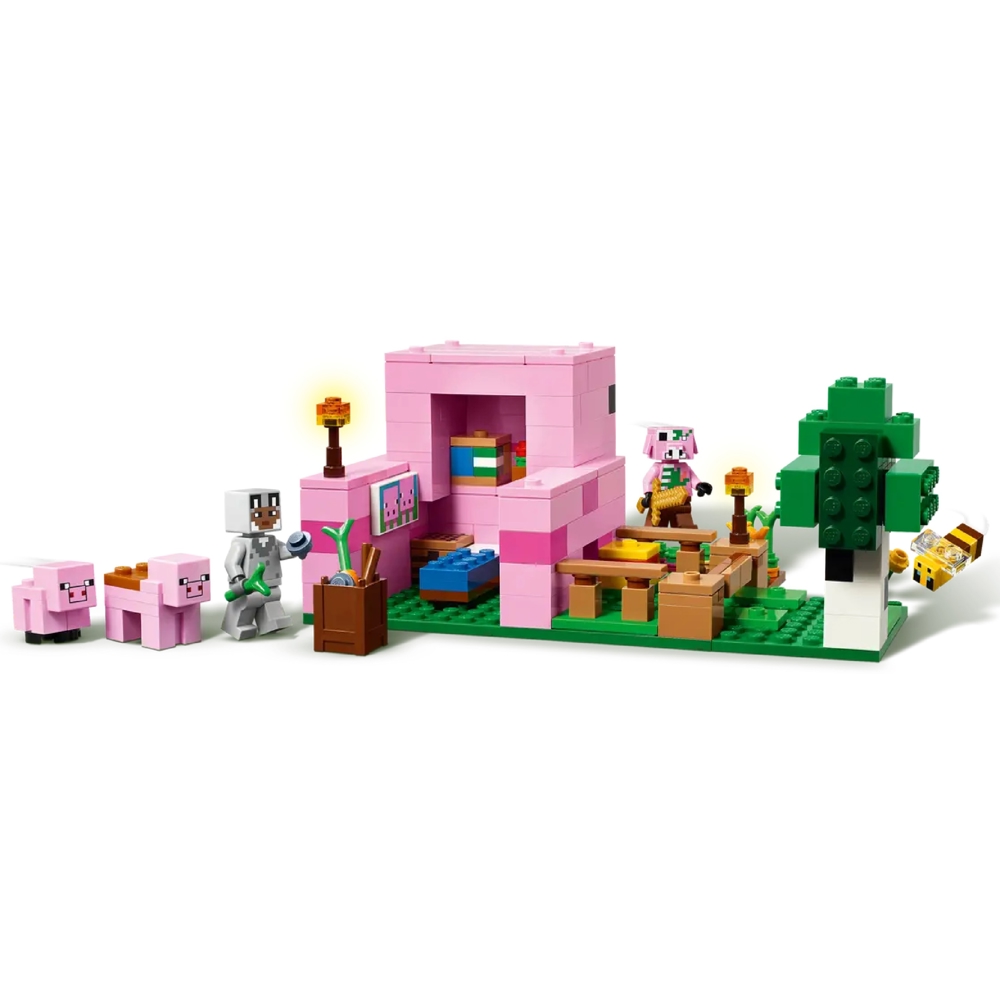 ასაწყობი კონსტრუქცია Lego 21268 Constructor Minecraft The Baby Pig House, Prefabricated Construction