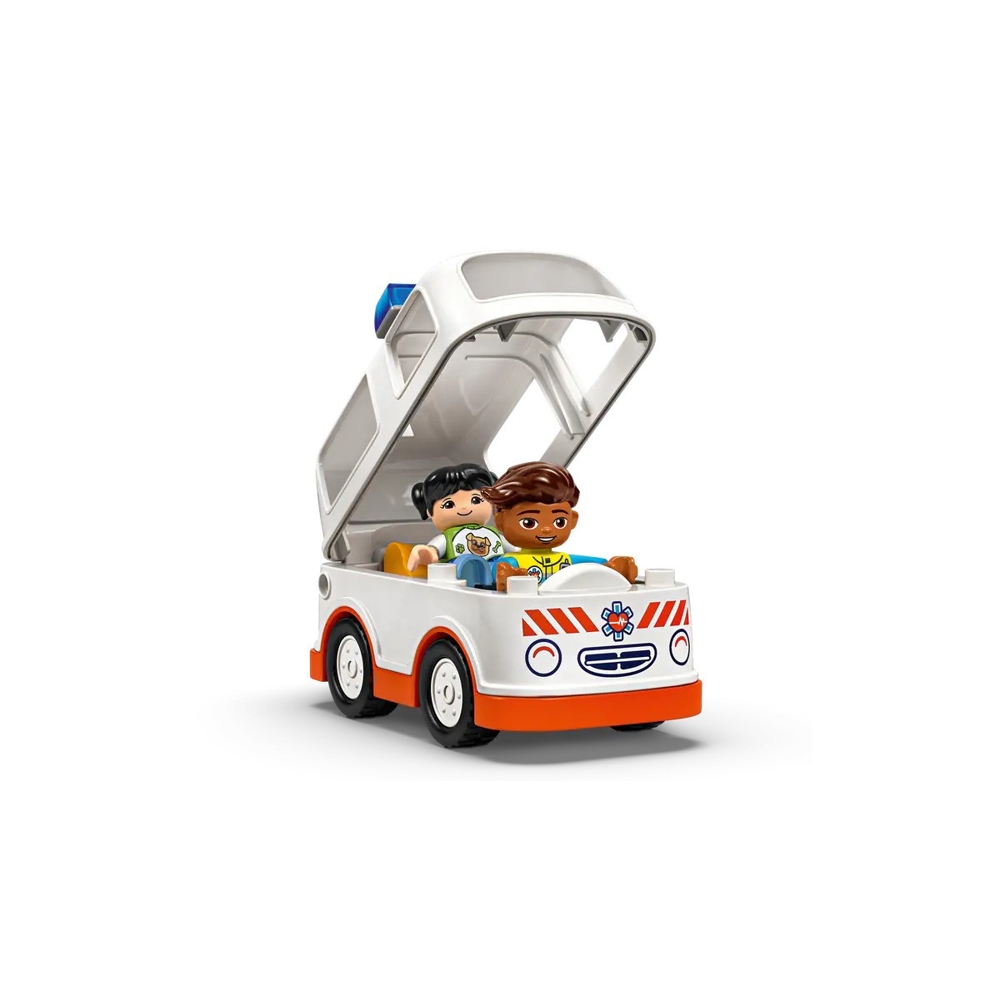 ასაწყობი კონსტრუქცია Lego 10447 DUPLO, Ambulance & Driver