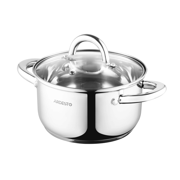 ქვაბების ნაკრები Ardesto AR1910GPS, 10pcs Cookware Set, Silver