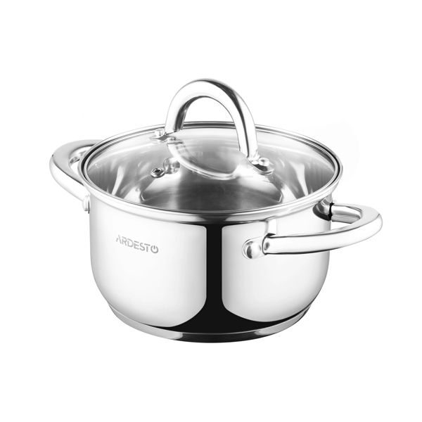 ქვაბების ნაკრები Ardesto AR1910GPS, 10pcs Cookware Set, Silver