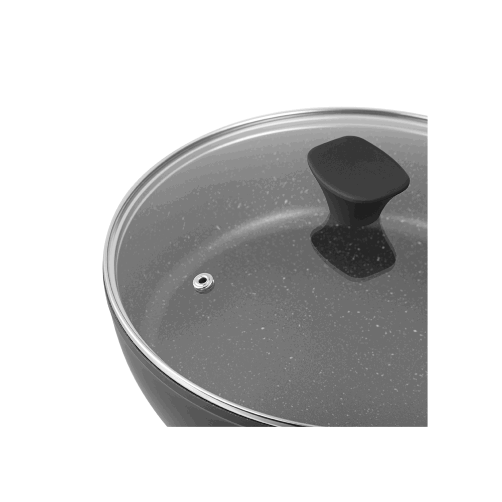 Deep Fry pan Ardesto AR1228A Gemini Livorno, 28cm, Black