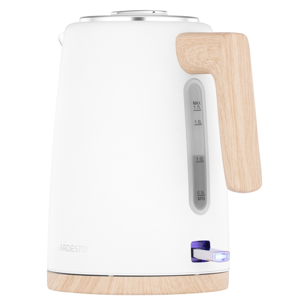 ელექტრო ჩაიდანი Ardesto EKL-F420WWD, 2200W 1.7L, Electric kettle, White