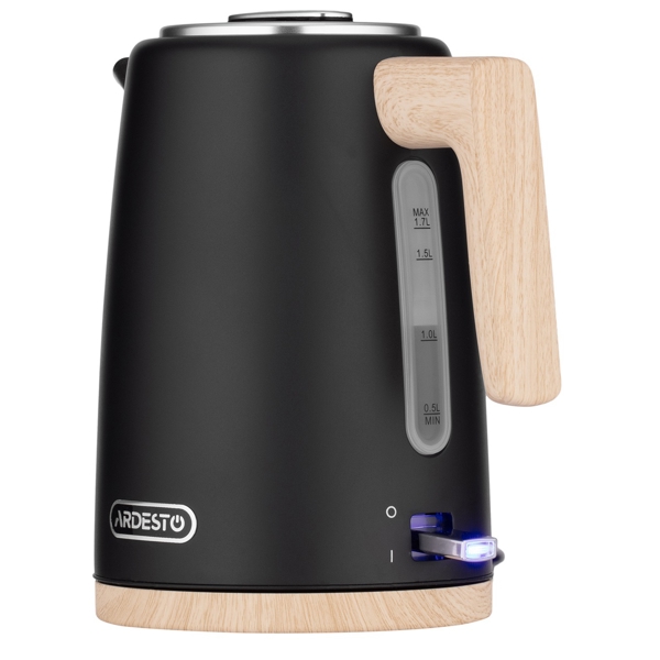 ელექტრო ჩაიდანი Ardesto EKL-F420BWD, 2200W 1.7L, Electric kettle, Black