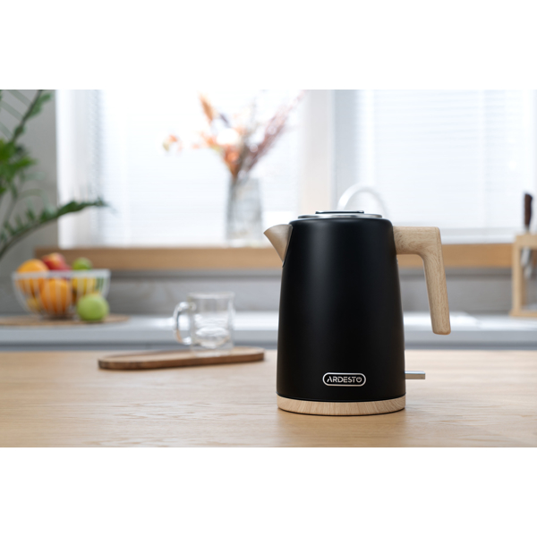 ელექტრო ჩაიდანი Ardesto EKL-F420BWD, 2200W 1.7L, Electric kettle, Black