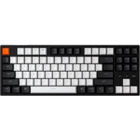 კლავიატურა Keychron C1H3, HotSwap Gateron RGB Brown, Wired, USB, Gaming Keyboard, Black