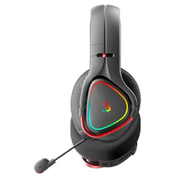 Gaming Headset A4tech MR720 Bloody, Wireless, Bluetooth, 3.5mm, USB, RGB, Black