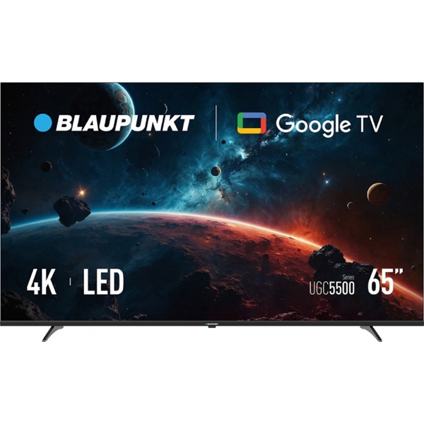 ტელევიზორი Blaupunkt 65UGC5500, 65", 4K UHD, USB, HDMI, LAN, BT, WIFI, Black