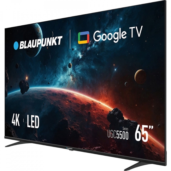 ტელევიზორი Blaupunkt 65UGC5500, 65", 4K UHD, USB, HDMI, LAN, BT, WIFI, Black