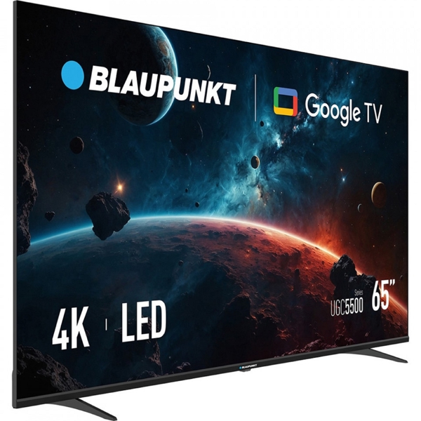 ტელევიზორი Blaupunkt 65UGC5500, 65", 4K UHD, USB, HDMI, LAN, BT, WIFI, Black