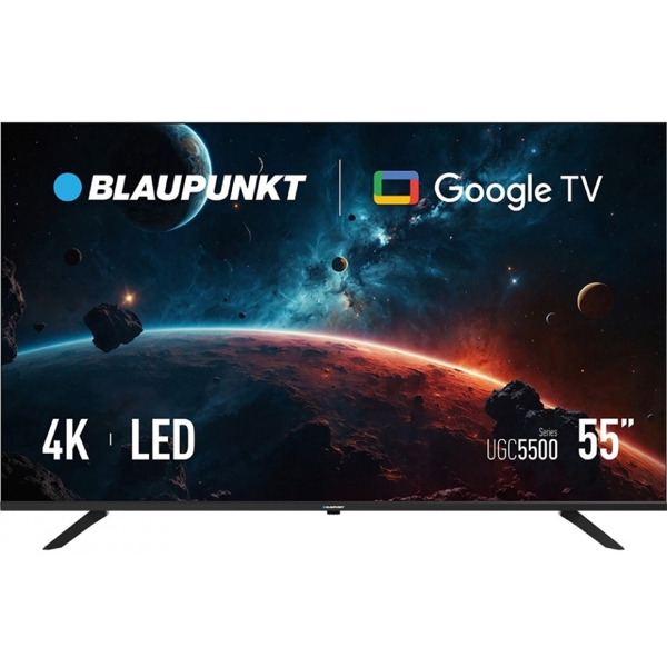 ტელევიზორი Blaupunkt 55UGC5500, 55", 4K UHD, USB, HDMI, LAN, BT, WIFI, Black