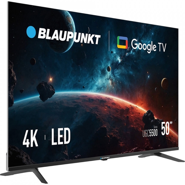 ტელევიზორი Blaupunkt 55UGC5500, 55", 4K UHD, USB, HDMI, LAN, BT, WIFI, Black