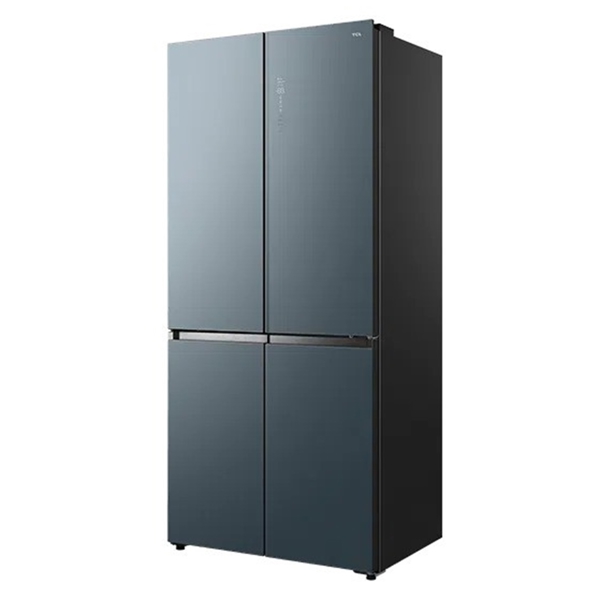 Refrigerator TCL TRTC-521CDWDB1, 476L, A+, NoFrost, Blue/Gray