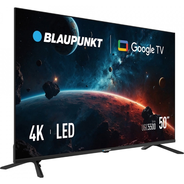 ტელევიზორი Blaupunkt 50UGC5500, 50", 4K UHD, HDMI, USB, LAN, BT, WIFI, Black